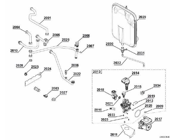 Schéma éclaté Vue Principale — Remeha REMEHA CALORA TOWER GAS (2012 - )
